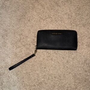 Michael Kors Black Wristlet Wallet